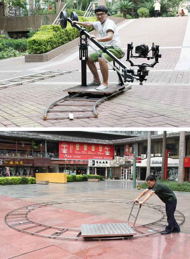 青牛greenbull影视轨道车jx1000套装电影拍摄演播室摄像摄影不锈钢