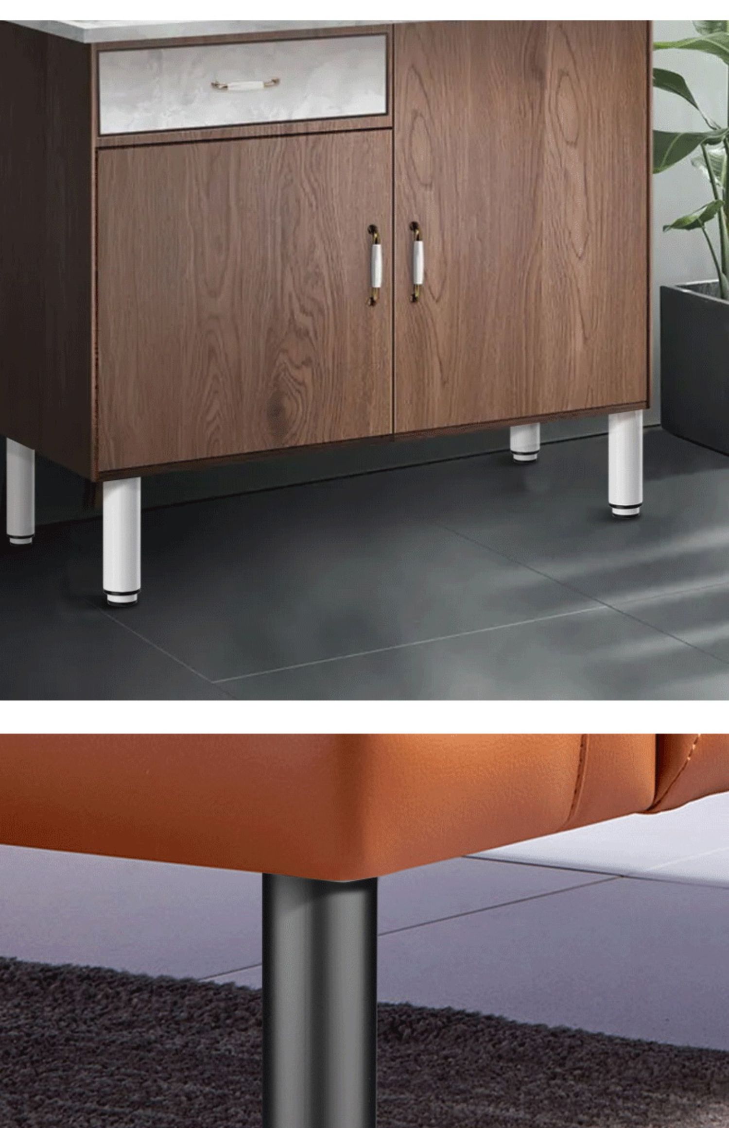 朗威普 可调高家具柜脚伸缩桌腿脚可调节沙发脚支撑腿电视柜脚茶几脚