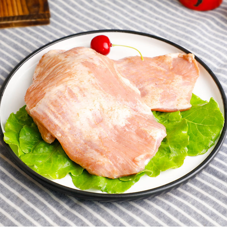 新鲜冷冻猪颈肉炭烧腌制雪花松板肉餐饮烧烤猪脖子肉开店商用400g