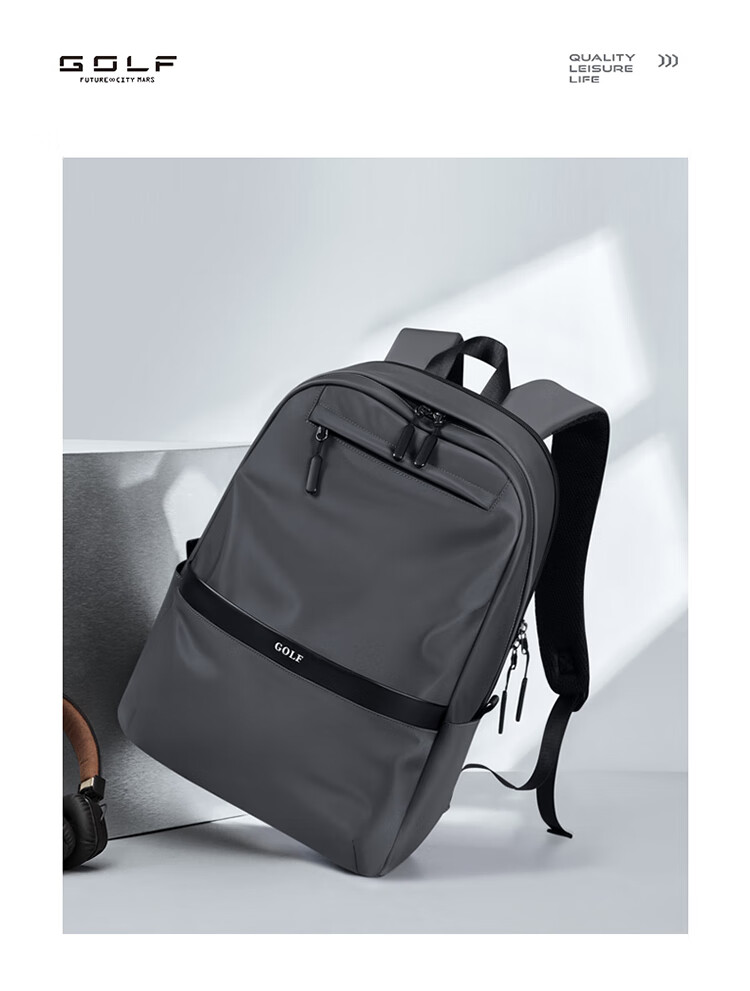 GOLF Laptop Backpack for Men, 17.3-Inch, Huawei Notebook, Business Travel Backpack, College Student Schoolbag, Black 13