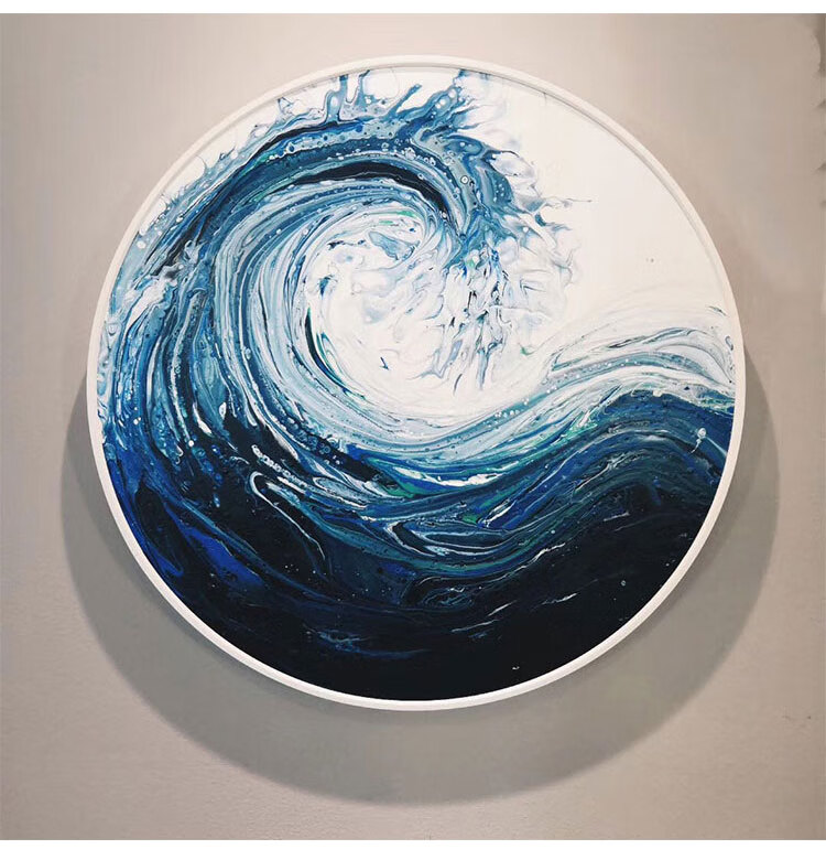 【流体画颜料多色套餐】流体丙烯细胞效果diy装饰画艺术欧美助流 渡