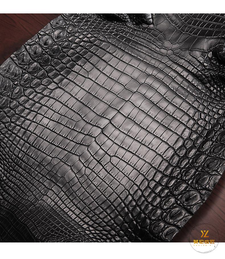 英伦皮匠轻奢品牌尼罗鳄鳄鱼肚皮钱包男士长款拉链钱夹真皮时尚多功能