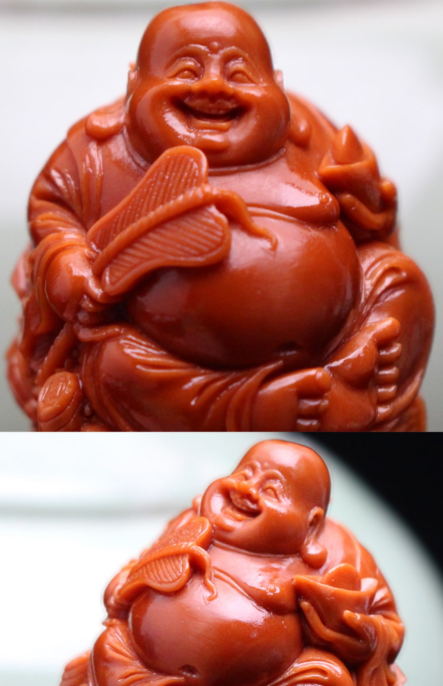 艾美福 聚宝弥勒橄榄核单籽名家刘人义纯手工雕刻大籽聚宝弥勒佛笑佛