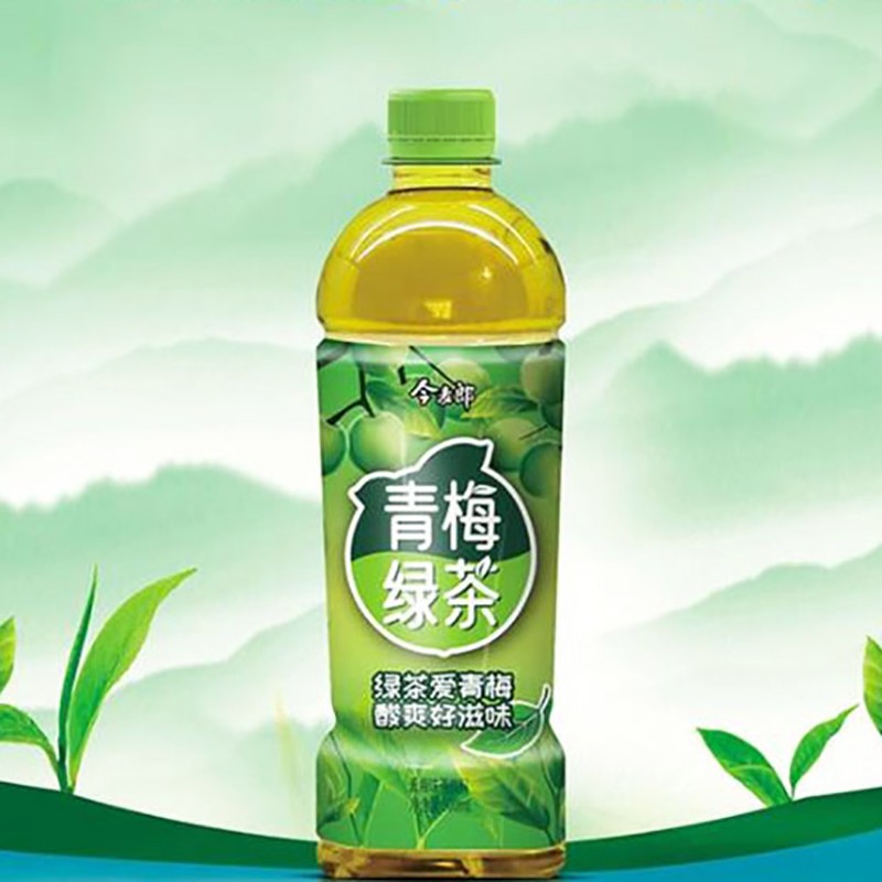 今麦郎青梅绿茶500ml158瓶4瓶箱装果味饮料解渴饮料15瓶青梅绿茶