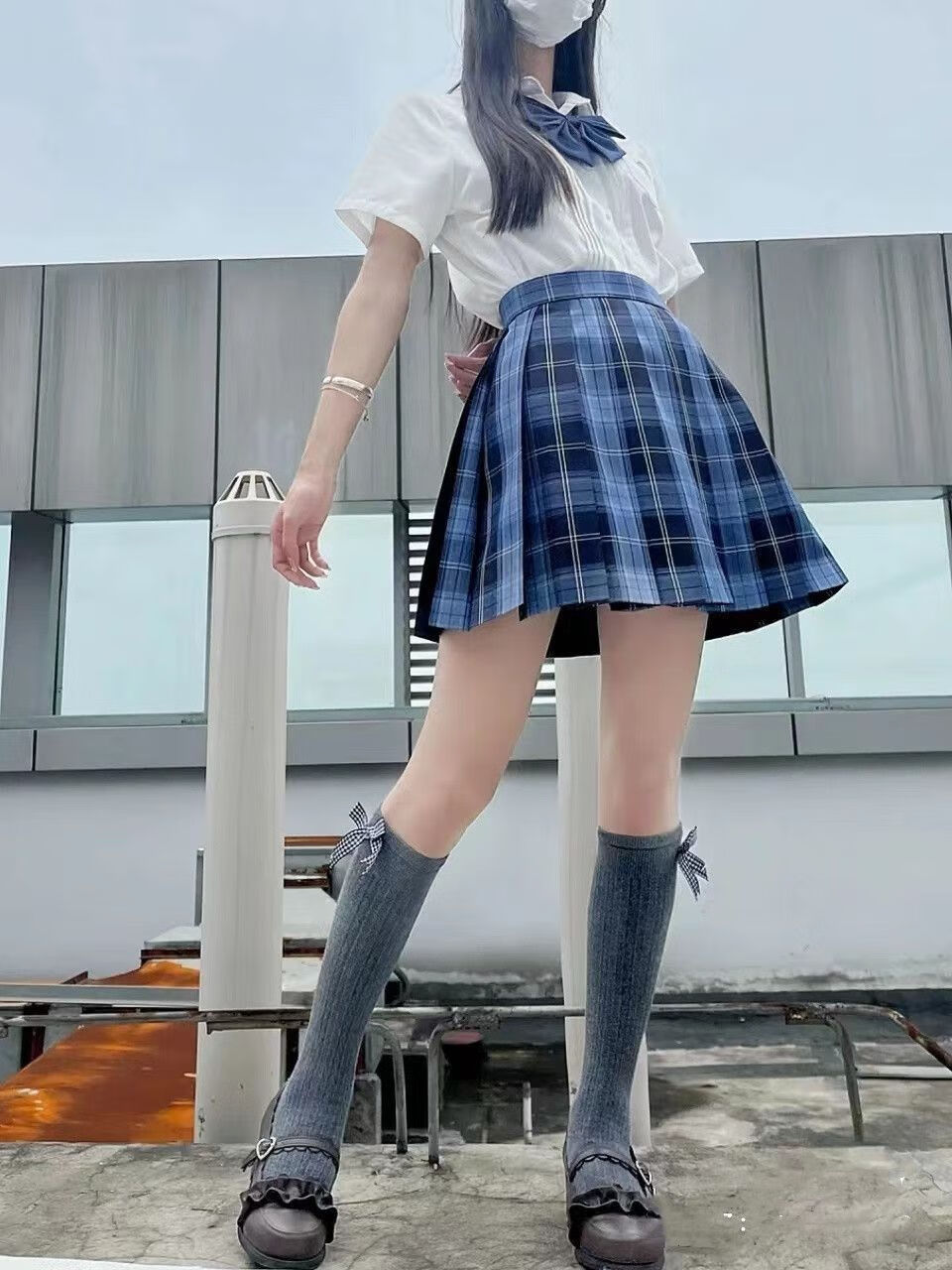 甜美女装学院风jk制服裙套装全套半身裙女日系学院风校供感百褶裙 碳