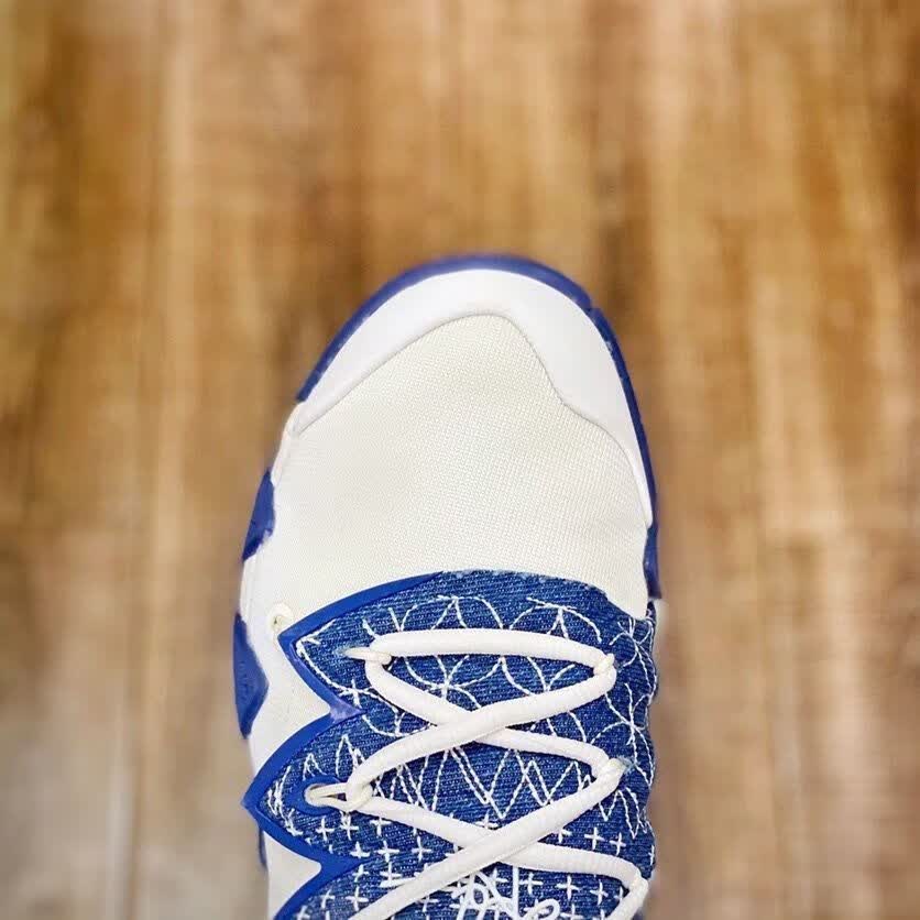 新灭世纯原 kybrid s2 欧文 s2 白蓝 zoom气垫实战耐磨篮球鞋 43