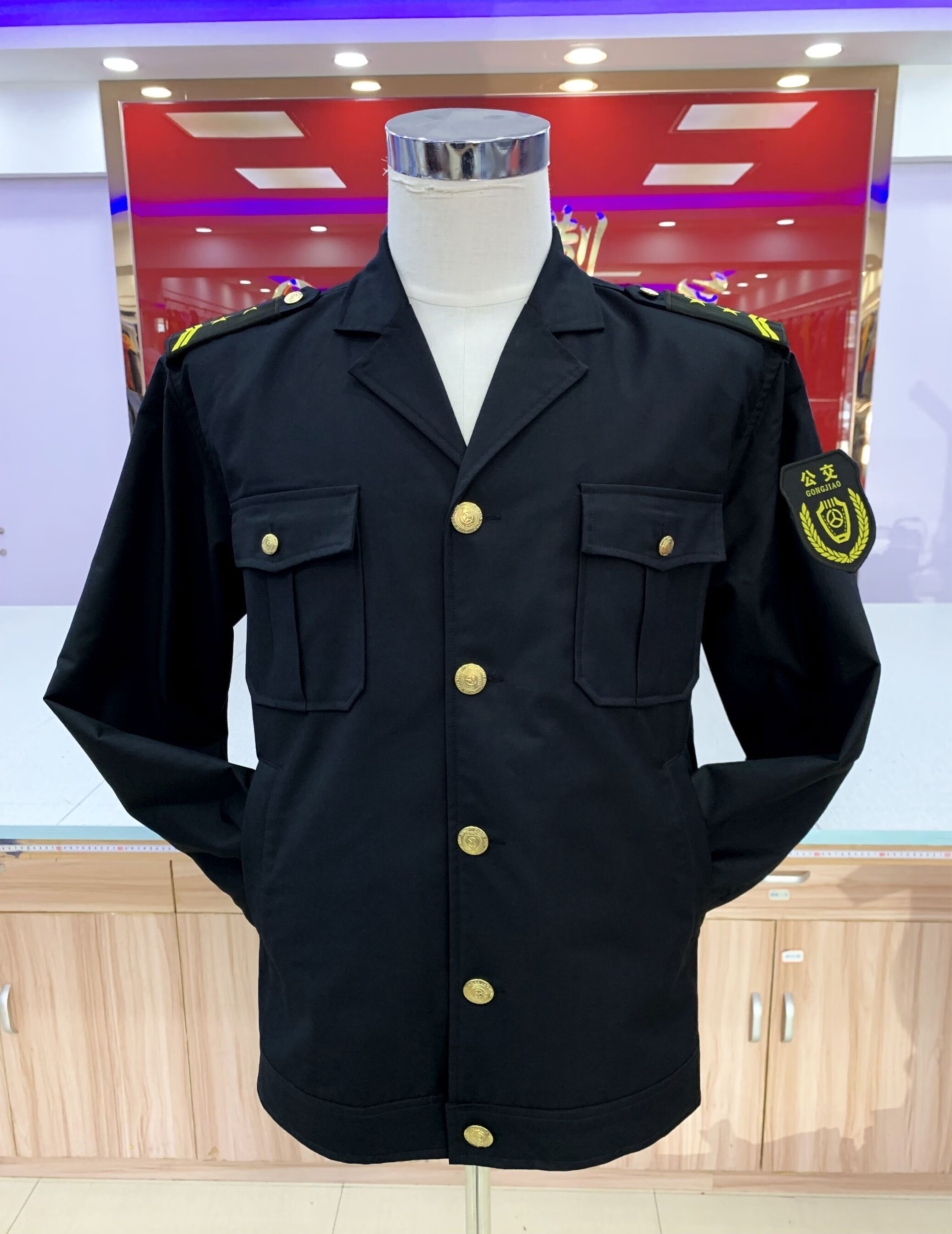 公交车司机服装出租车公交车司机长袖秋装棉服外套司机工作服活里活面