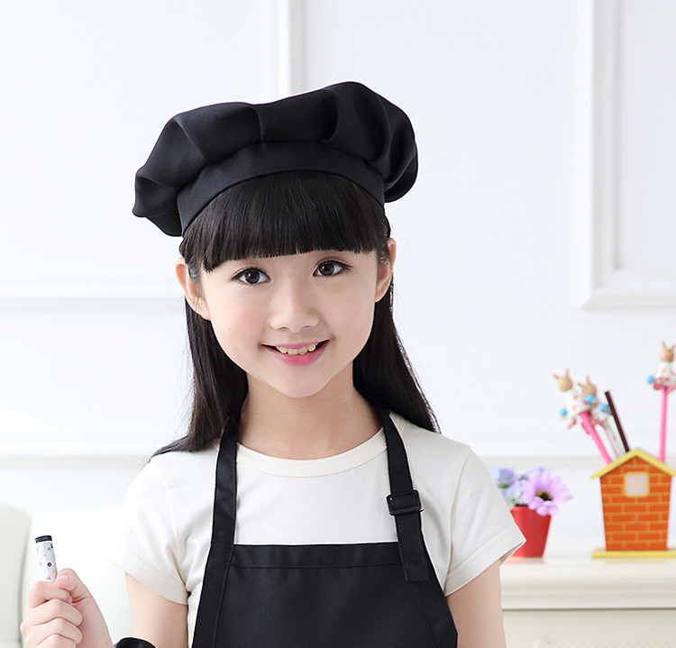 服装幼儿园围裙套装职业工作服小朋友厨师衣服黄色围裙套帽子小号36岁