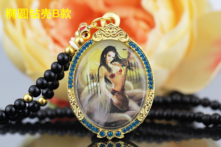 凌盛泰国佛牌九尾狐锁心佛牌古巴扁旺桃花九尾狐仙佛牌狐狸心锁七夕