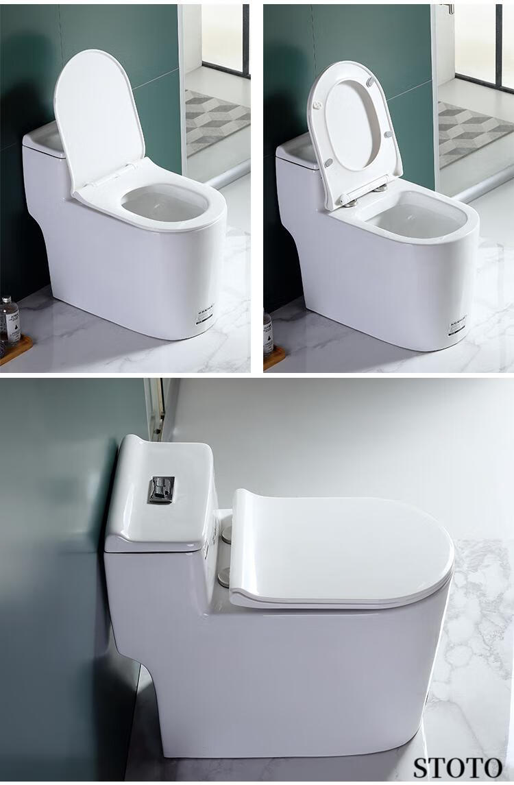 toto卫浴马桶坐便器大口径静音防臭直冲式虹吸式家用抽水座便器小户型