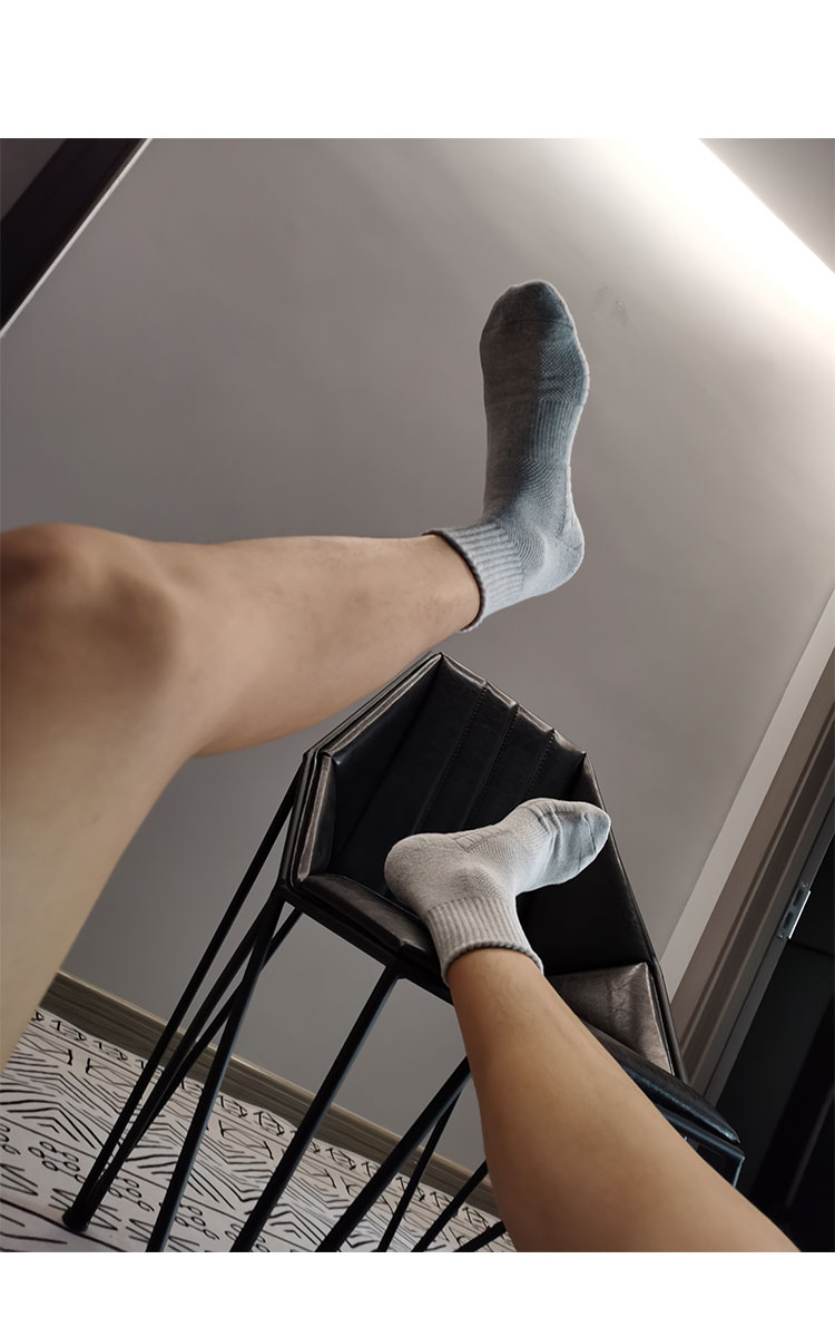 袜子纯色毛巾底黑白灰吸汗透气运动体育生冬季保暖潮抗寒不冻脚睡眠袜