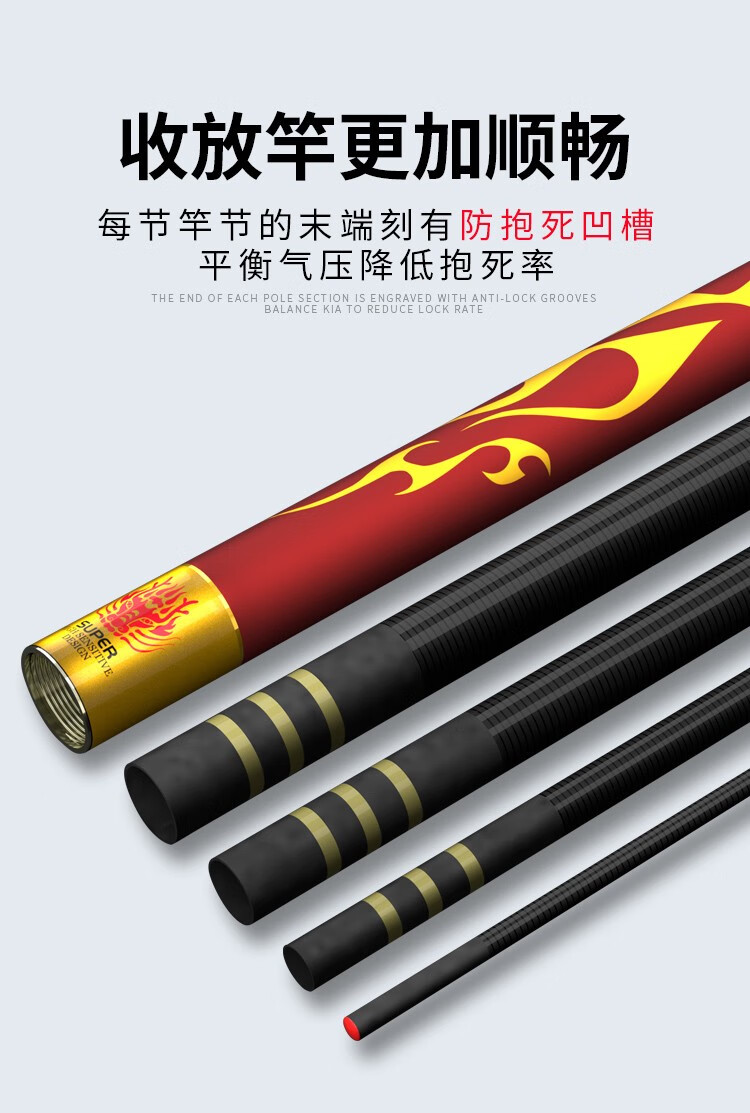 美人鱼官网鱼竿鬼法8h超硬超轻钓鱼竿19调战斗竿鲤鱼罗非竿抢鱼6h7h