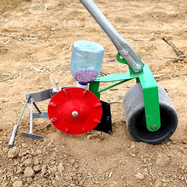 蔬菜播种神器菜籽香菜小型菠菜油菜辣椒种子手动精播手推式播种机