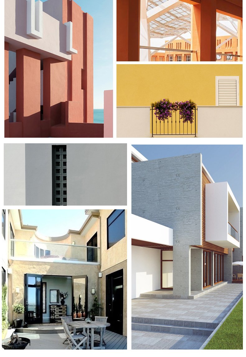 外墙乳胶漆家用室外防水防晒油漆涂料自刷墙面漆户外灰白色油漆 土