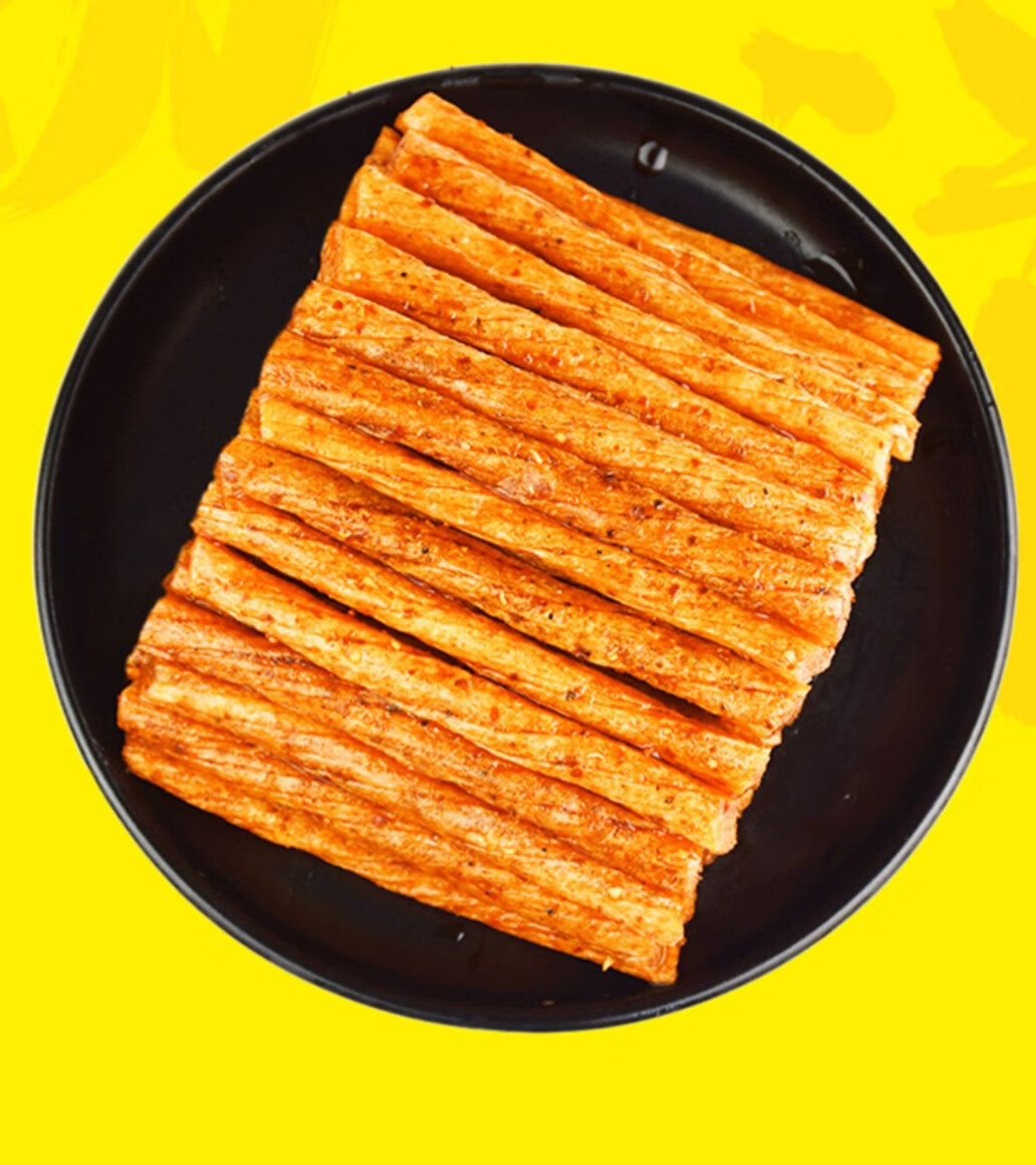 馋大嘴盐焗素鸡筋火爆牛筋儿童辣条网红面筋袋装零食小吃休闲食品 盐