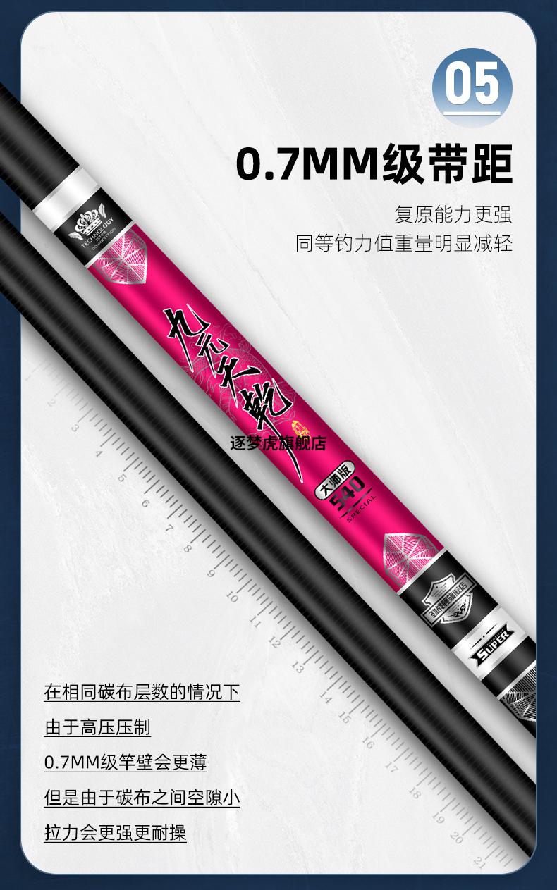 2022新款劲战鲤钓鱼竿手杆轻硬鲤鱼鲫鱼竿5h6h竞技综合