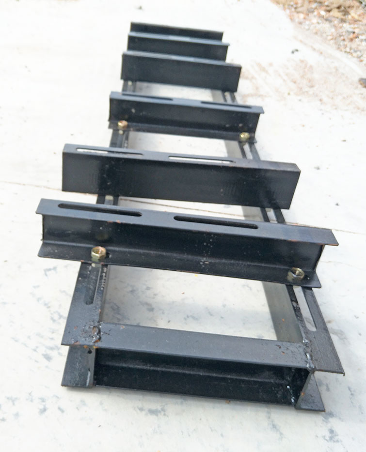 柴油汽油电动机组打药柱塞水泵喷雾器可调担架支架铁架子槽钢机架b2款