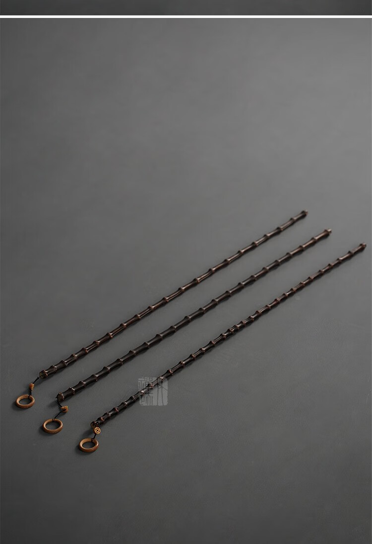 竹禅迹紫竹竹鞭天然老料实心竹老料教鞭手工精细磨调直把玩件原味款长