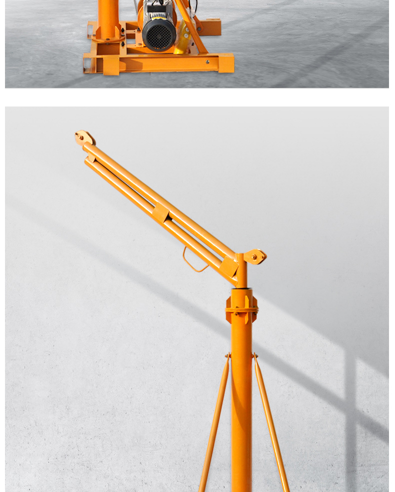 吊机家用提升机小型电动葫芦220v电机建筑装修上料机升降起重机500