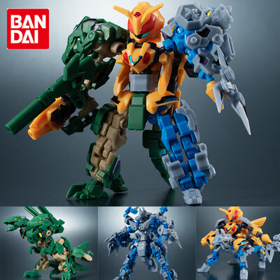 万代食玩盒蛋animagear变形机器人机兽甲动物野兽4567