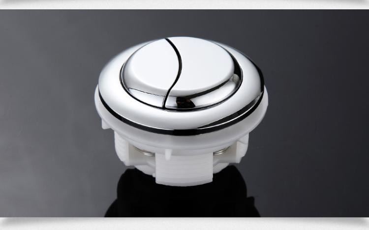 马桶按键按钮 坐便器水箱按键配件 双按圆形通用型双按键 中号48mm