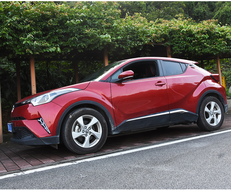 专用于丰田奕泽chr车身饰条改装专用chr前侧车门边防擦条装饰亮条chr