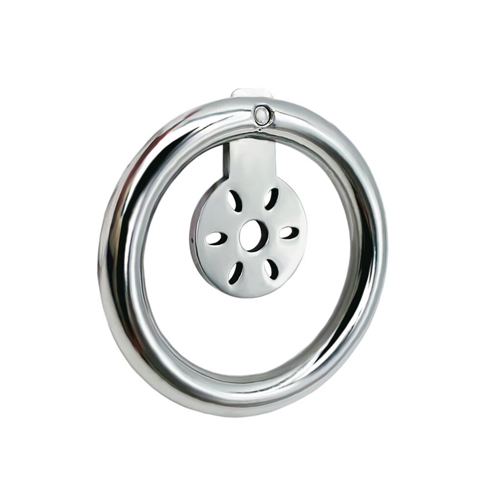 金属平板锁带导尿管纯平0值超微cb锁女装伪娘外出锁 38mm笼片 40mm卡