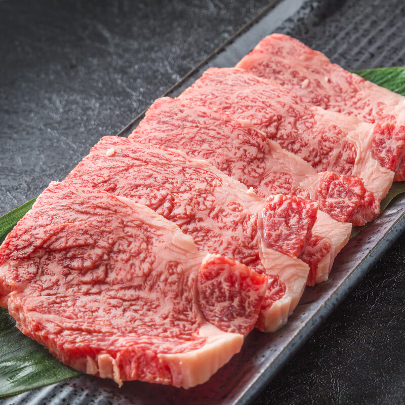 内蒙古雪花牛肉1000g 国产牛肩峰牛肉寿喜锅原切草饲新鲜烤肉火锅 2斤