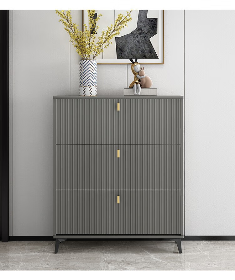 现货速发广东佛山家具鞋柜 意式轻奢鞋柜家用门口大容量玄关简约现代