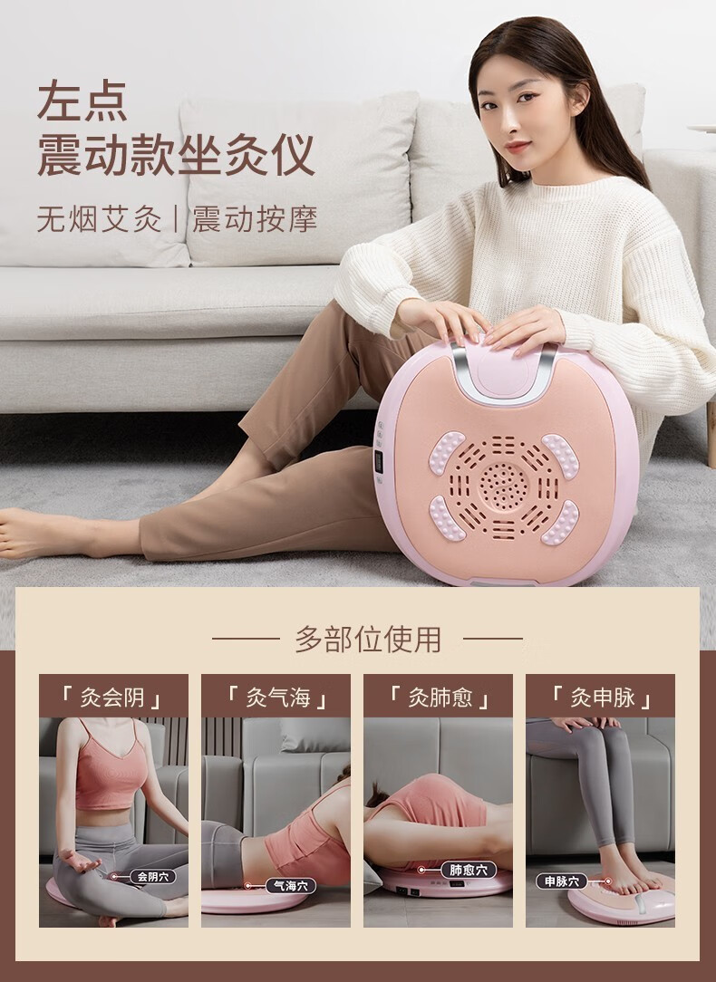 左点母亲节礼物zdeer坐灸仪无烟家用艾叶艾灸垫熏蒸坐垫椅子随身灸