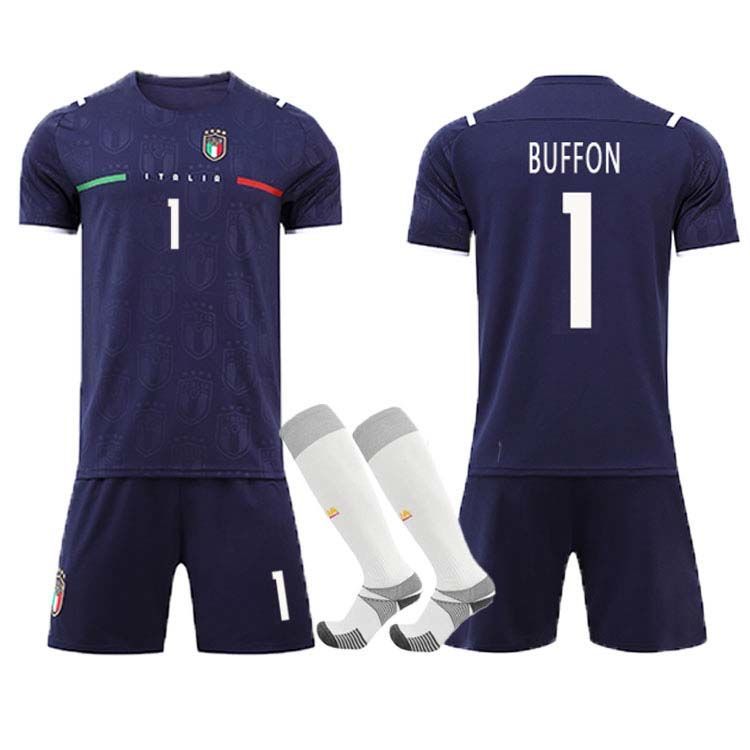 2122意大利客场白色球衣守门员门将服布冯19号博努奇足球服定制男