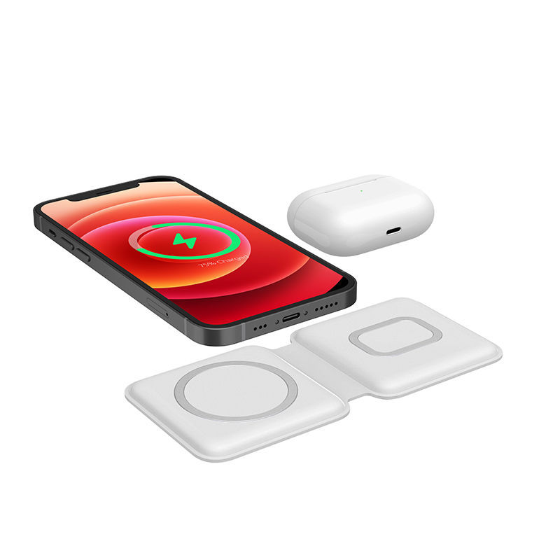 magsafe duo双项无线充电器磁吸苹果iphone12promax快充手表折叠雨