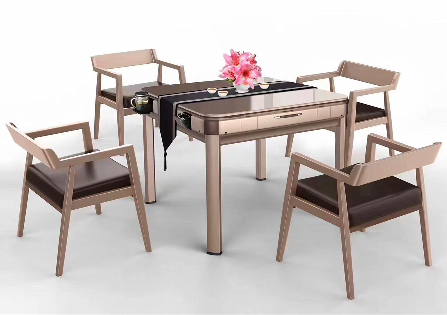 棋牌麻将 麻将 祥玉红 全自动扑克牌洗牌发牌机扑克桌三四人斗地主