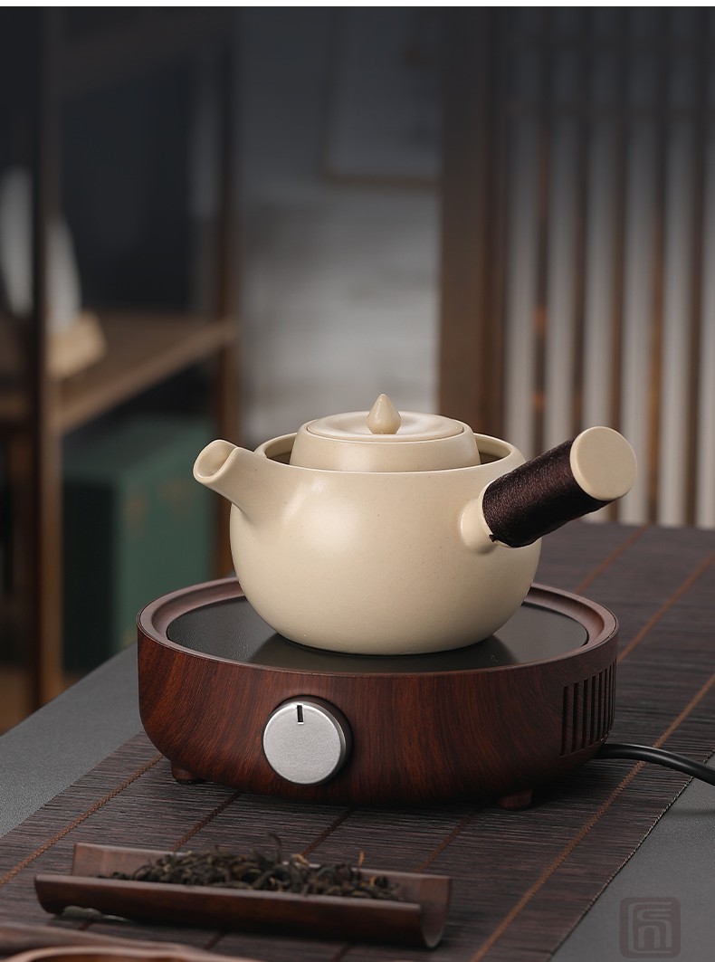 陶瓷茶壶陶壶陈皮煮茶器复古侧把煮套装老白茶专用电陶炉茶具原矿陶