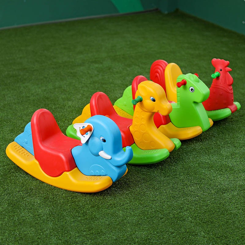 宝宝三色摇马幼儿园玩具儿童摇马三色加大摇马塑料摇马家庭摇摇乐