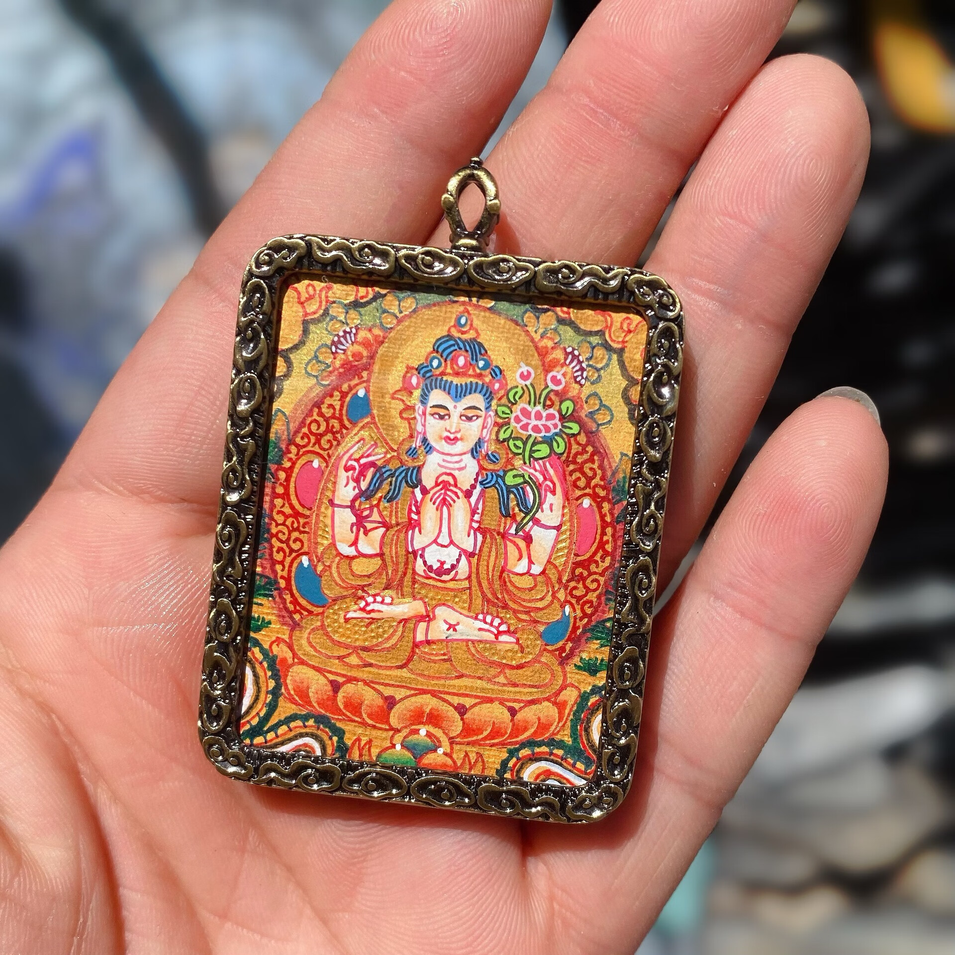 6015151515151515【京选甄品】 唐卡扎基拉姆小吊坠