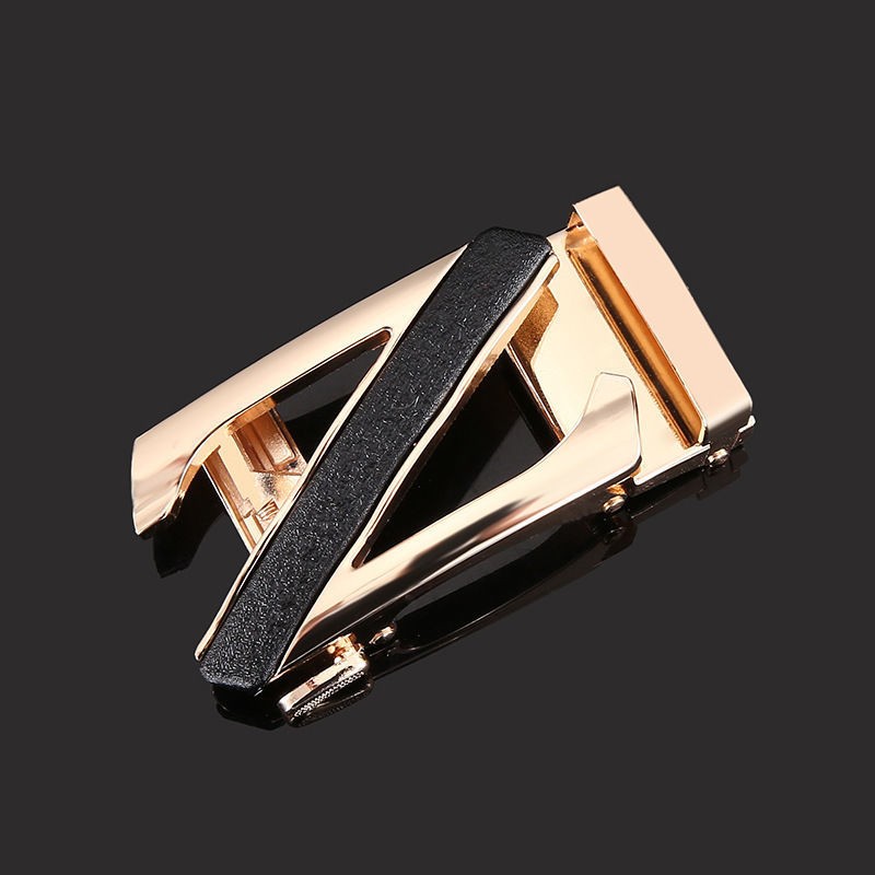 皮带扣头合金自动扣男士潮流皮带h扣双g扣8字扣定 z黑色 单个扣头