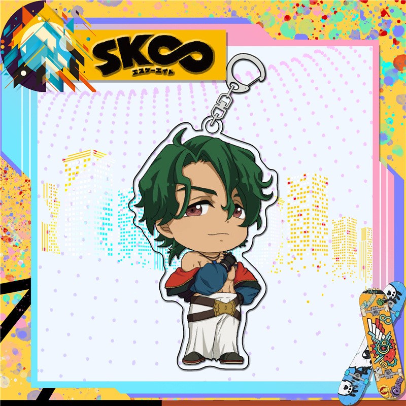 刻沫 动漫无限滑板周边钥匙扣挂件 历兰加知念樱花乔