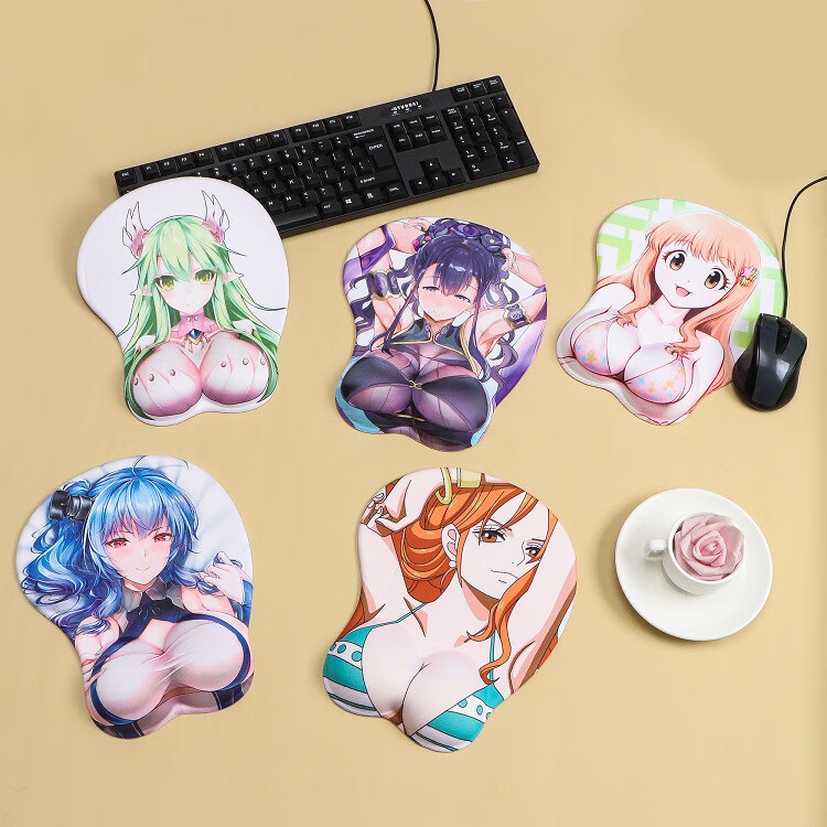 从零开始的异世界拉姆蕾姆爱蜜莉雅动漫二次元立体3d胸电脑鼠标垫 dt