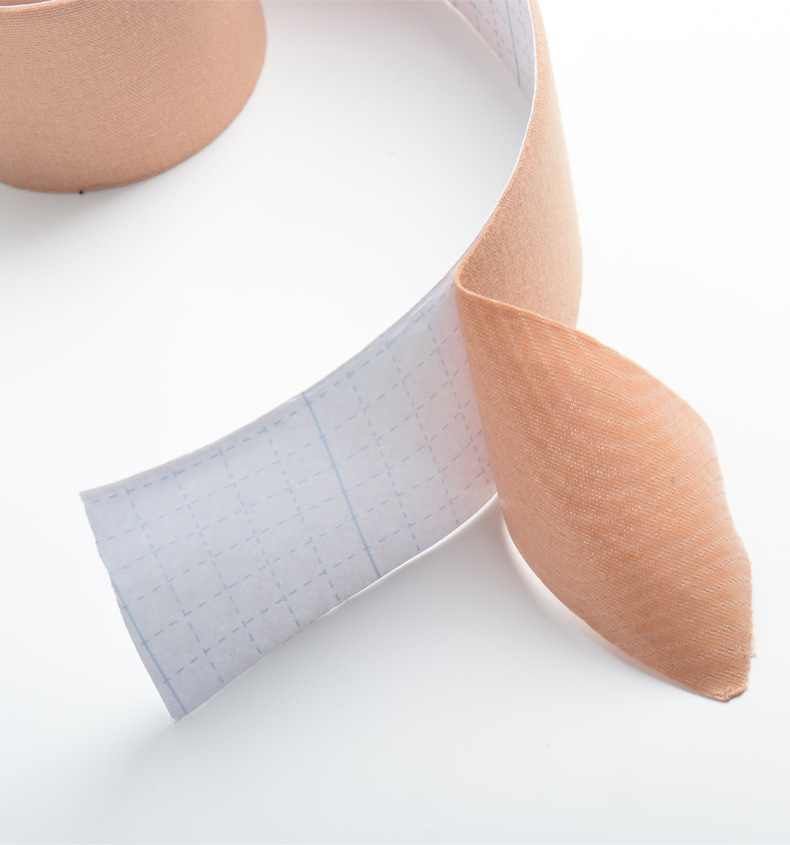 防走光时尚弹力布提胸绷带一次性提拉防凸点文胸贴绑带 黑色 5cm*500