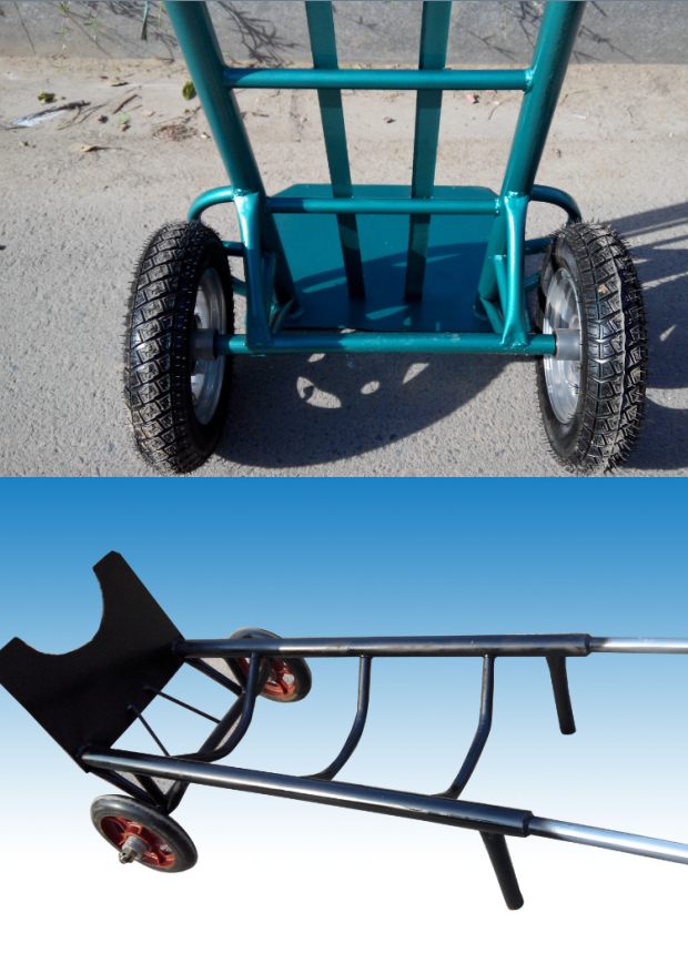 工业加厚老虎车两轮小手推车搬运车推货物流运输车拖车拉货车 黑色