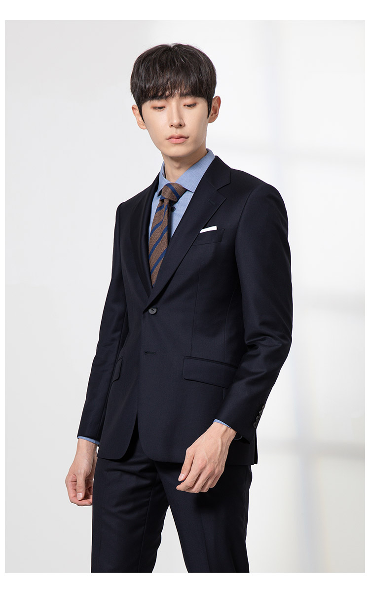 callisto卡利斯特商场同款秋季新款商务休闲男士正装西服全羊毛上班职