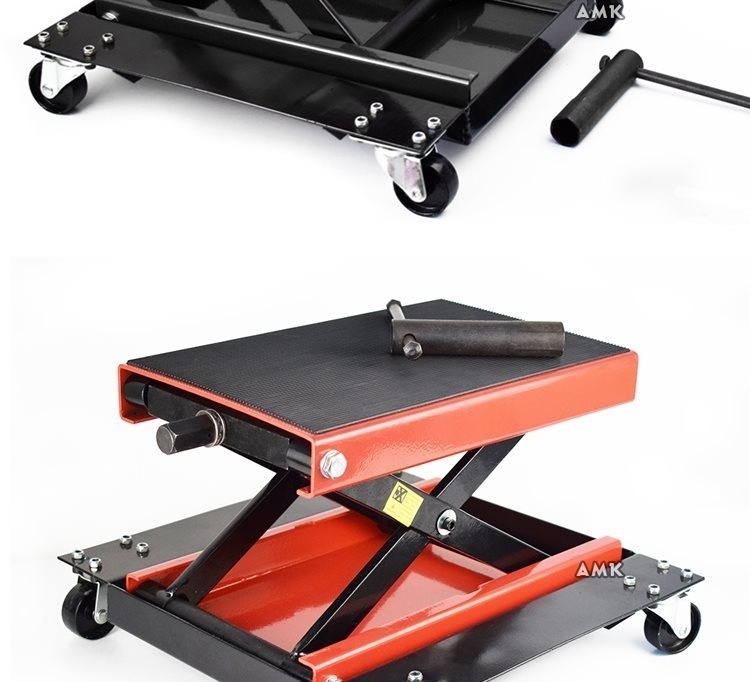 小型家用液压升降机器便携式手摇移动起重工具摩托车升降平台手动沁岑