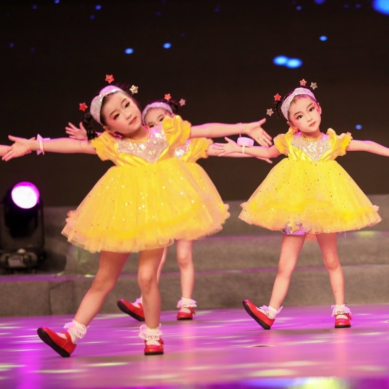 【软兔】舞蹈服女童 儿童小星星舞蹈演出服六一幼儿我们都是小星星