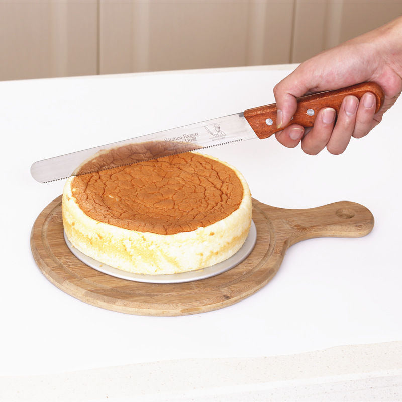 不锈钢奶油抹刀烘焙裱花工具蛋糕脱模刀刮刀奶油抹刀烘培吻刀直款8寸