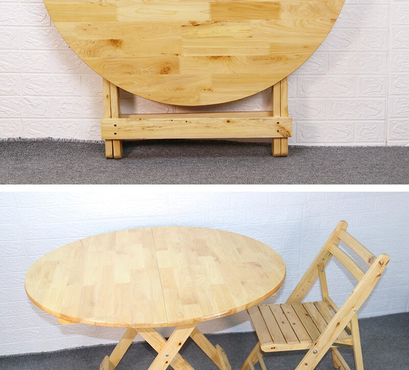 折叠四方桌实木四方餐桌柏木折叠桌便携餐桌吃饭桌子折叠餐桌家用吃饭