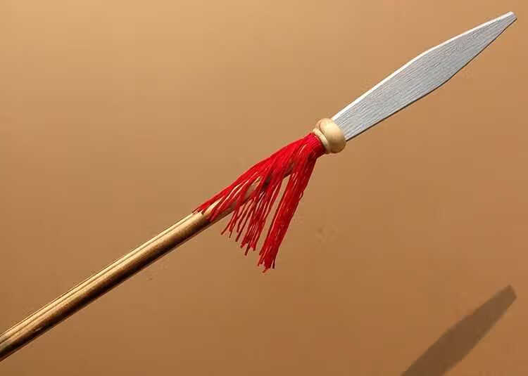 缘艺荷 红缨枪舞台道具加长儿童木质玩具长矛幼儿园演出六一表演 木质