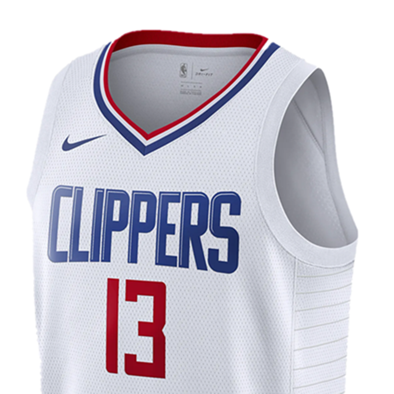 nike耐克赛季洛杉矶快船队nbasw男子球衣透气速干cw3594cw3594101s