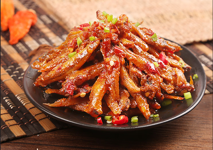 显峰嚼味鱼霸香辣小鱼仔湖南特产麻辣鱼仔零食毛毛鱼干谢记多规格 香