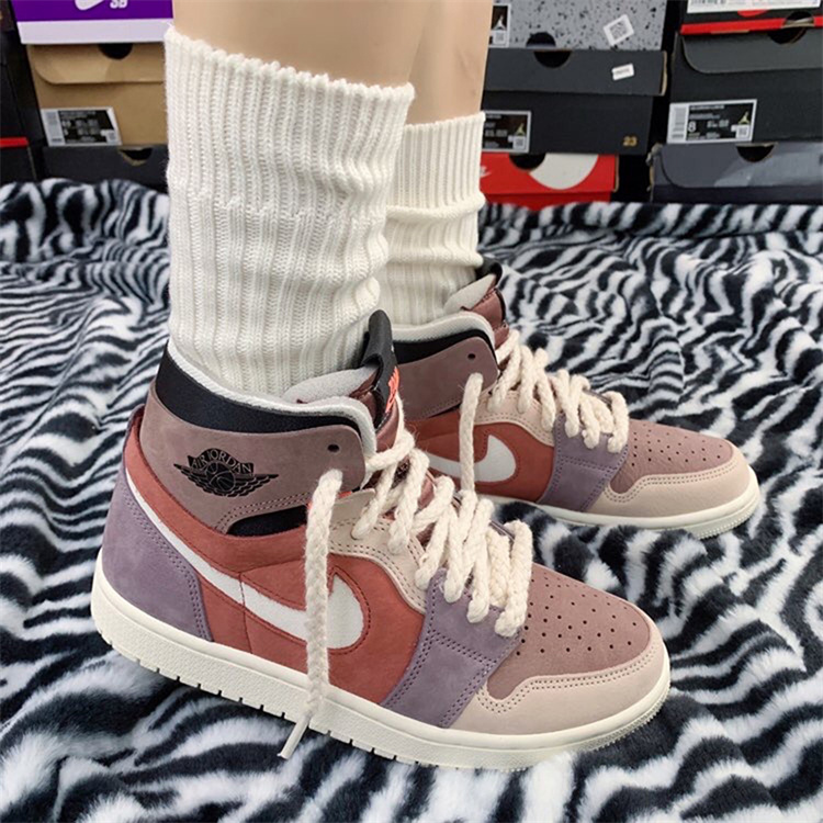 耐克air jordan 1 zoom aj1 樱花粉 情人节 篮球鞋 ct0979-601/602 ct